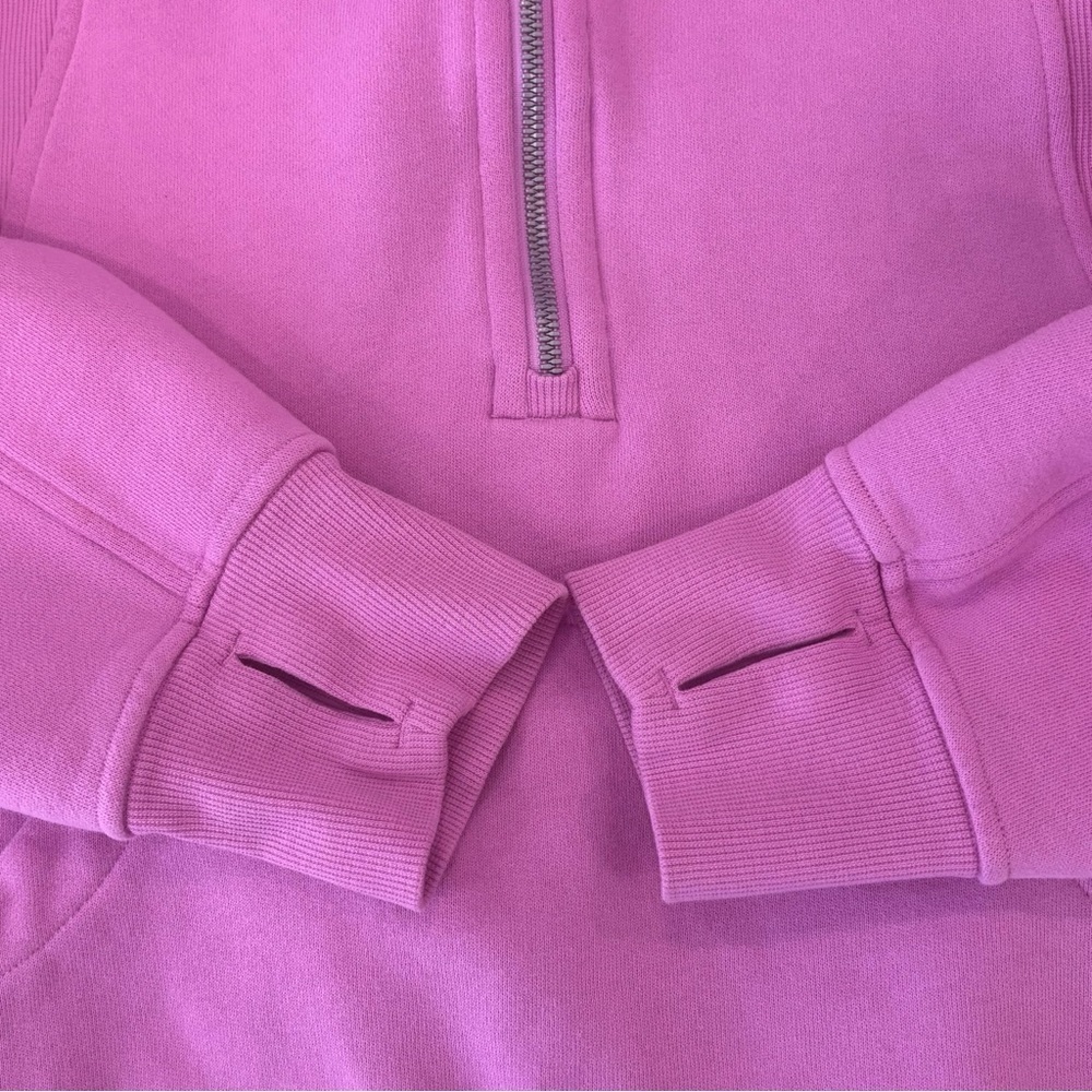 Lululemon Scuba Oversized Funnel Neck Half Zip *Long In Dahlia Mauve Size XS/S - Picture 6 of 6